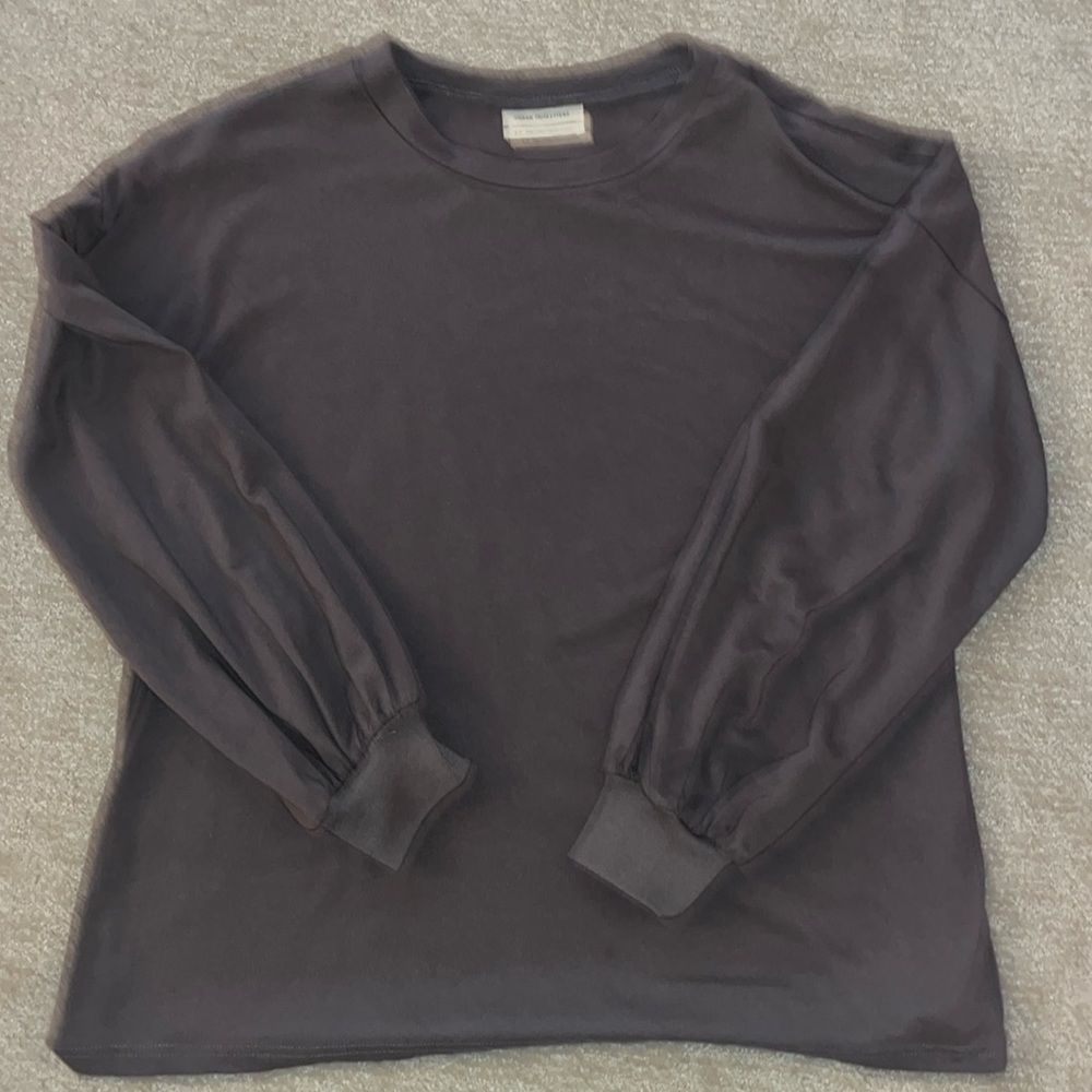 Urban Outfitters Women’s Grey Long Sleeve Thick Shirt Size Small
